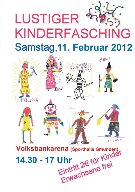 Großer Kinderfasching in der Sporthalle Gmunden