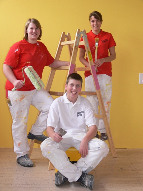 Malerwoche – Lehrlinge mit und ohne Beeinträchtigungen gemeinsam im Einsatz