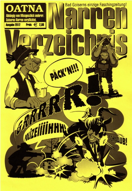 60 Austräger verteilen Goiserns einzige Faschingszeitung 2012