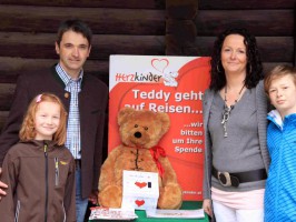 Herzteddy macht Rast im Wildpark Grünau