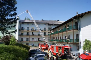 Großangelegte Frühjahrsübung im Bezirksseniorenheim Vorchdorf