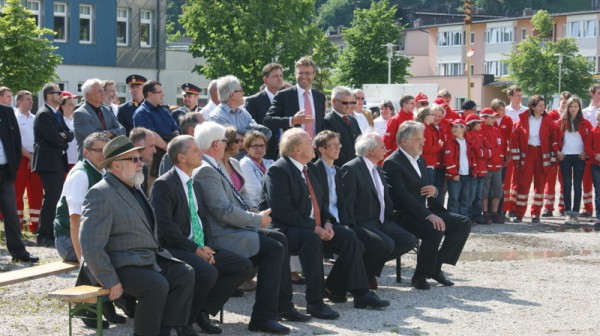 Spatenstich zur neuen Rotkreuzdienststelle Ebensee am Salinenareal