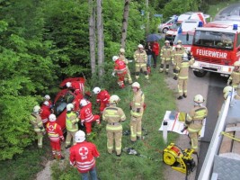 Feuerwehr und Rotes Kreuz übten für den Ernstfall