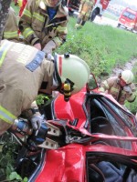Feuerwehr und Rotes Kreuz übten für den Ernstfall