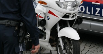 Polizei Motorradstreife im Einsatz
