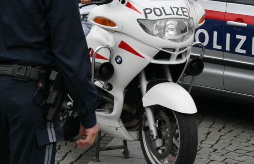 Polizei Motorradstreife im Einsatz