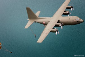 Jagdkommando übt im Salzkammergut - Hercules über dem Attersee