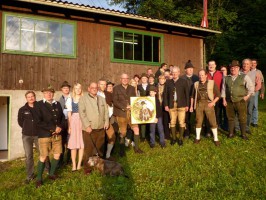 58 Schützen beim Gedenkschießen des Kranzlschützenverein Ebensee