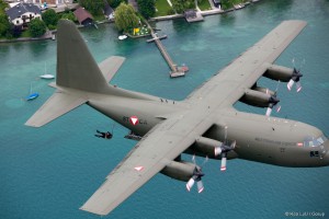 Jagdkommando übt im Salzkammergut - Hercules über dem Attersee