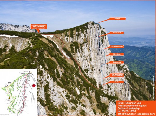 HTL Wels Klettersteig der Naturfreunde Ebensee wieder begehbar