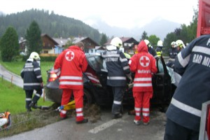 Schwerer Unfall auf der Salzkammergut Bundesstraße (B145) bei Bad Mitterndorf
