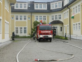 Großübung am Wolfgangsee - Brand im Ferienhort Ried