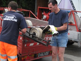 Trinkwasser-Notversorgung in Bad Goisern - Feuerwehr im Dauereinsatz