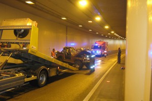 St. Georgen: Unfall im Umfahrungstunnel