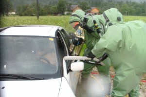 Bad Ischl: Feuerwehr übt Unfallszenario mit Gefährlichen Stoffen