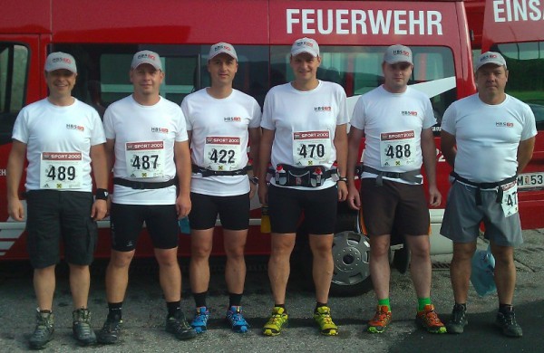 Feuerwehren Ohlsdorf und Wiesen im HBS-Team beim Bergmarathon