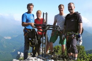 Ebensee: Klettersteig Hochkogel der Naturfreunde Ebensee offiziell eröffnet