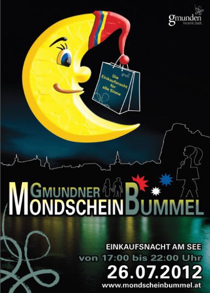 Gmundner Mondscheinbummel lädt ein zum Shoppen, Flanieren und Gustieren