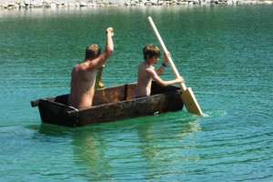 Sautrog Regatta am Badesee St. Konrad