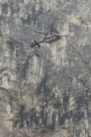 Polizei-Hubschrauberbesatzung rettete Bergsteiger aus Bergnot