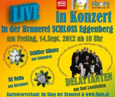 Delaytanten, Günter Schiller und DJ Netto live in Konzert im Schloss Eggenberg