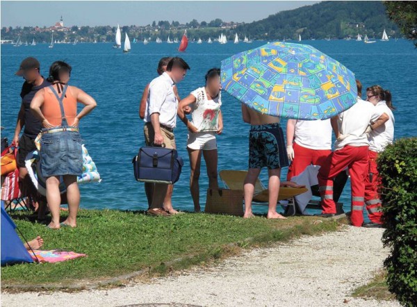 Beim Schwimmen im Irrsee Herzinfarkt erlitten