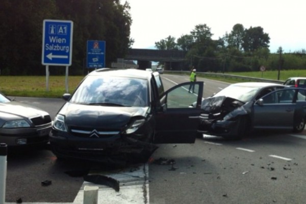 Unfall auf der Autobahnauffahrt St. Georgen