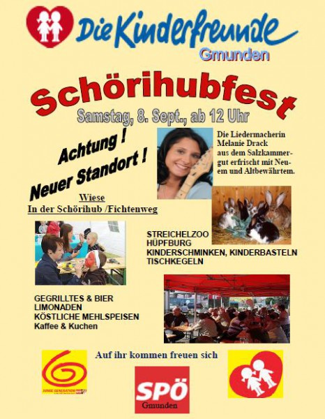 Gmunden: Schörihubfest der Kinderfreunde & der SPÖ