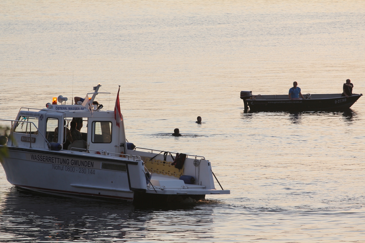 Ruderbootfahrer im Traunsee vermisst