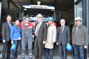 Friedrich Bernhofer besucht Betriebsfeuerwehr der Energie AG Timelkam