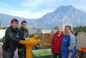 ABZ Salzkammergut produzierte 10.000 Liter Obstsaft