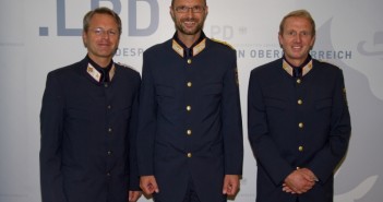 Landespolizeidirektor Andreas Pilsl trifft der Stadtpolizeikommandanten von Gmunden und Vöcklabruck