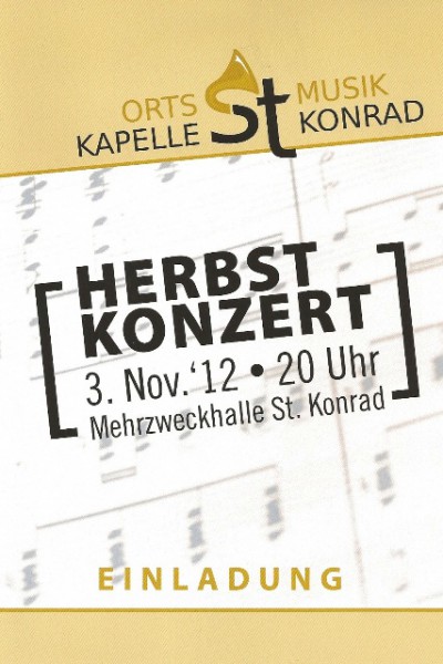 Herbstkonzert der Ortsmusikkapelle St. Konrad
