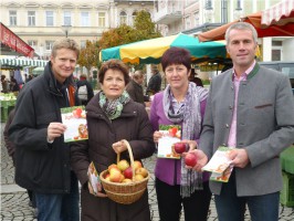 Äpfel in Gmunden verteilt