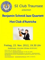 Benefizkonzert SI Club Traunsee Hot Club d´Autriche jazzt im Stadttheater Gmunden