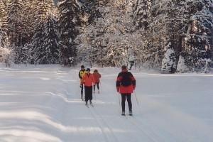 22 Kilometer Langlaufloipe in Obertraun bereits gespurt!
