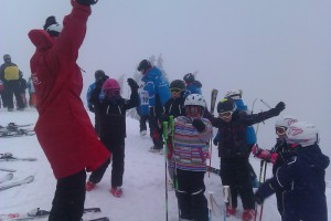 Scharnsteiner Junior Ski-Athleten trotzten siegreich Sturm und Schlechtwetter