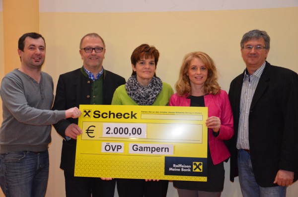 ÖVP Gampern unterstützt Lebenshilfe Vöcklamarkt