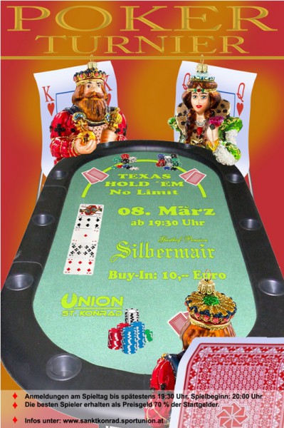4. Pokerturnier im Gasthaus Silbermair