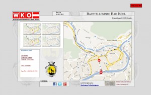 WKO Bad Ischl bietet Baustellen-Info mittels Homepage
