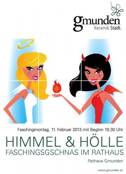 Faschingsgschnas "Himmel & Hölle" im Gmundner Rathaus