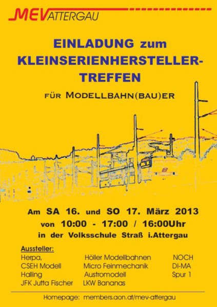 MEV-Attergau Kleinserienhersteller-Treffen ein Paradis für alle Modellbahner