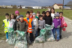 Eifrige Müllsammler in Vöcklabruck