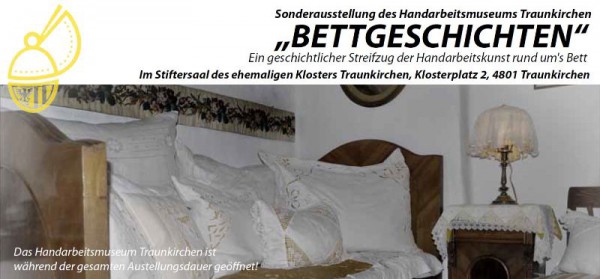 "Bettgschichten" im Stiftersaal des Klosters Traunkirchen