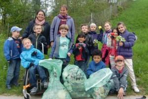 Volksschule Gmunden Stadt räumt auf