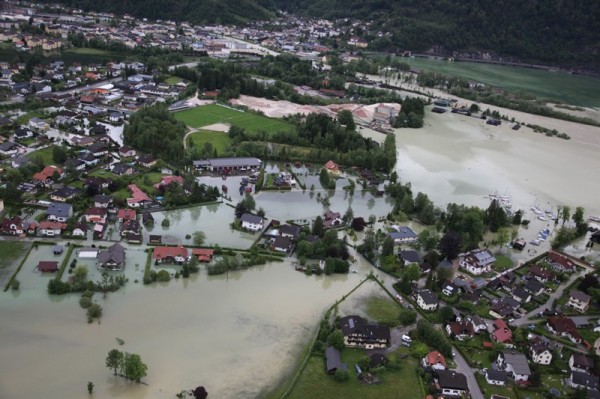 Jahrhunderthochwasser - das Salzkammergut aus der Luft | Foto: LandOÖ