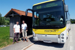 Mit dem Postbus zum Badesee St. Konrad