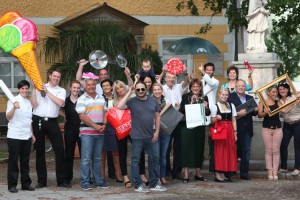 Der Kreuzplatz in Bad Ischl feiert