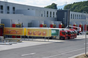 Ohlsdorf: Erster LKW im neuen Rewe-Lager abgefertigt
