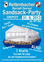 Feuerwache Rettenbach lädt zur Sandsack-Party